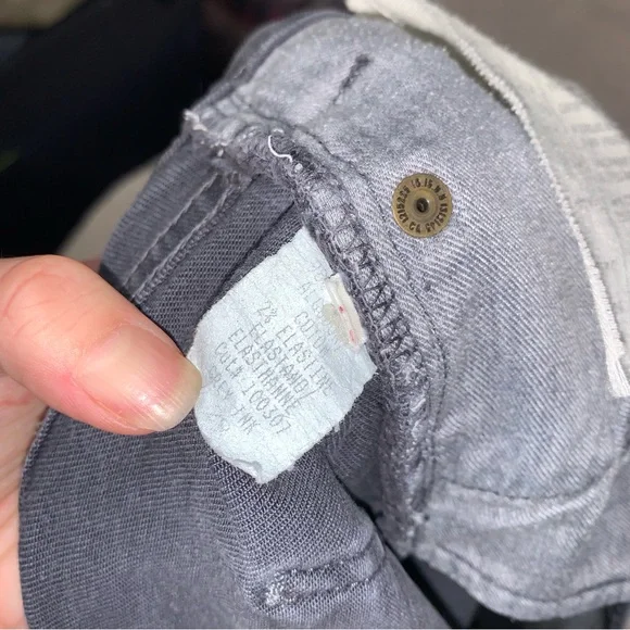 Current/Elliot Gray Denim Skinny Jeans size 29/0 - Picture 9 of 13